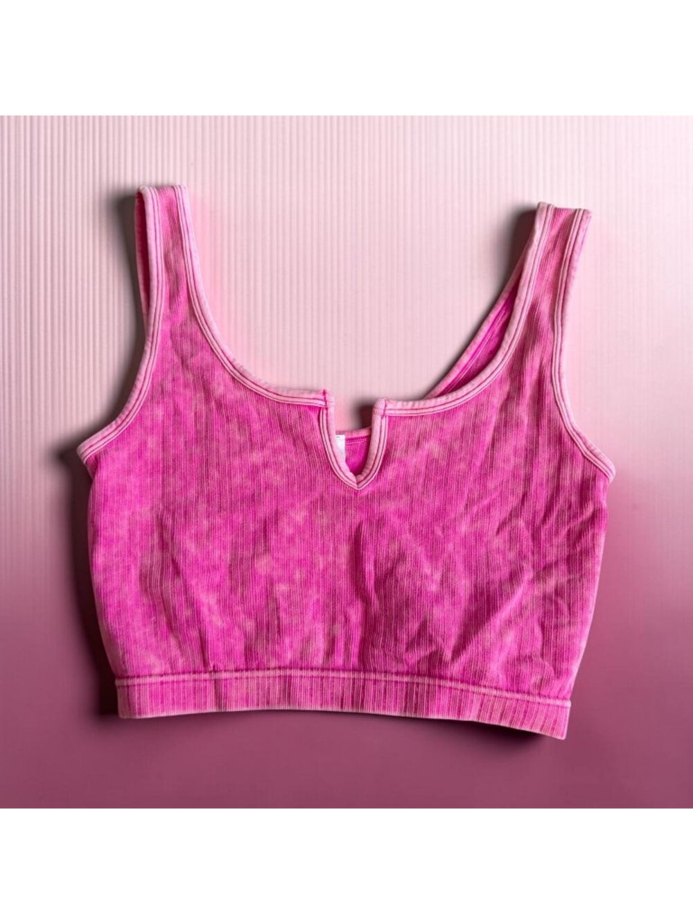 ZENANA Pink Neon Bra Bralette Size L/XL Womens